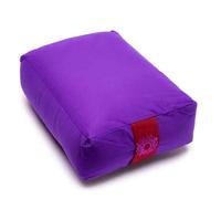 Cuscino Meditazione VIOLA 7° Chakra Yoga Bolster Cotone Pula Grano Mattone