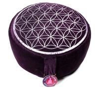 Cuscino Meditazione Viola Fiore della Vita Yoga Pilates Supporto Schiena Gambe