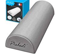 Cuscino MEMORIA A Forma Mezza Luna | Cuscino Ergonomico Morbido E Fermo | per Schiena Gambe Ginocchia Piedi Testa Ecc... | Top per Gravidanza | Sollievo Il DOLORE DORSALE | Marca FRANCESE (Grigio)