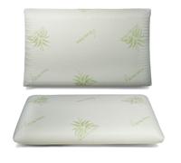 Cuscino Memory Foam a Saponetta Con Federa in Aloe Vera, Cuscino Letto Cervicale