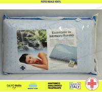 Cuscino Memory Foam Anatomico Letto Guanciale Cuscini Imbottito 13 cm AcquaGel