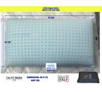 Cuscino Memory Foam COMFORT da Letto Guanciale Airy Gel Sfoderabile cm set per