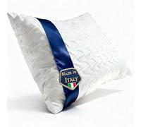 Cuscino Memory Foam in Fiocchi Premium - Guanciale Ortopedico Lusso - Supporto Cervicale Anatomico - Rivestimento Trapuntato Soft-Touch - Anallergico e Antiacaro - Made in Italy - Certificazione OEKO