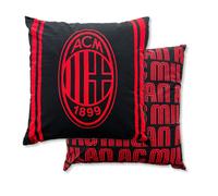 Cuscino Milan A.C. ufficiale fodera puro cotone imbottito sfoderabile 40 x 40 cm