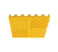 Cuscino Modulare Ad, Piastrelle Ad For Pavimenti 50x50x4 Cm Con Foro, Tappetini In Gomma, Tappetino Di Drenaggio, For Autolavaggio, Ponti, Scale, Garage(Yellow,8 pieces)
