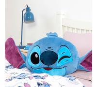 Cuscino A Forma Di Testa Disney Stitch 32X32Cm Decorazione Per Bambini