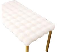 Cuscino Morbido In Pile A Bolle Per Panca,Antiscivolo E Lavabile Per Sgabello Da Ingresso,Per Divani A Tatami Divani A Bovindo Dondoli Poltrone Lunghe O Tappeti(White,31x59in)