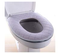 Cuscino morbido per sedile del WC, Copriwater in pelle PU | Bagno multicolore 37 cm x 44 cm: uso domestico(Gray)