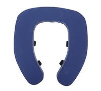Cuscino Morbido per Sedile Wc Blu con Spugna ad Alta Densità Antiscivolo | Copriwater con Nastro a Strappo, Compatibile con Sedili Rotondi e Allungati, per Bagno e Recupero Post-operatorio