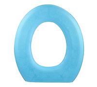 Cuscino morbido per sedile WC, Coprisedili for WC autoadesivi in EVA multicolore 41x37x0,5 cm(Blue)