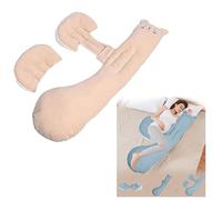 Cuscino multifunzionale per il corpo maternità per dormire lateralmente, morbido cuscino di supporto per la maternità, completamente lavabile in lavatrice, cuscino di supporto per la vita e la pancia