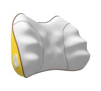 Cuscino multifunzionale per massaggio al collo posteriore 8 teste magnetiche Riscaldamento impastamento Terapia elettrica Trattamenti Massaggiatore Shiatsu per auto a casa,Yellow-Plug-in-model