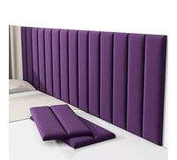 Cuscino Murale 3D Anticollisione | Adesivo Murale Imbottito - Cuscinetto Morbido Autoadesivo - Antiuerto, Stacca & Attacca | Per Testiera, Camera Da Letto, Studio(Purple,8pcs)