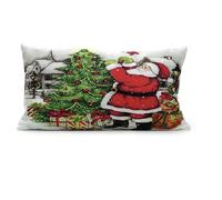 Cuscino Natalizio Decorativo 30x50 rettangolare Arredo Casa Feste di Natale