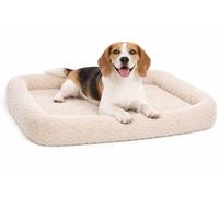 Cuscino Naya Rettangolo Beige con orlo a gabbia di filo 85,5x51x7cm