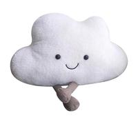 Cuscino nuvola peluche carino cuscino da lancio con piede cartone animato 19,7x13,8 pollici cuscino divertente cuscini decorativi a forma di nuvola per bambini divano camera da letto cuscini da lancio