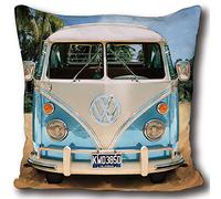 Cuscino originale Volkswagen VW Bulli T1 blu 40 x 40 cm Camper Van VW Bus Retro Auto cuscino decorativo cuscino da viaggio cuscino cuscino decorativo cuscino decorativo cuscino adatto per biancheria