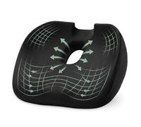 Cuscino ortopedico con design a forma di ciambella, cuscino per coccige in memory foam per alleviare la pressione in caso di emorroidi, sciatica e dolore al coccige, anello ergonomico per sedia da