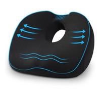 Cuscino Ortopedico con Foro e Design a U, Cuscino Emorroidi Ergonomico in Memory Foam ad Alta Densità per il Sollievo del Coccige - Ideale come Cuscino Sedia Ufficio o Cuscino Sedile Auto