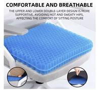 Cuscino Ortopedico In Gel Memory Foam Seduta Antidecubito traspirante Antidolore