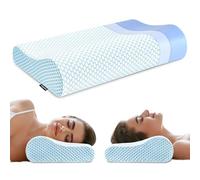 Cuscino ortopedico in memory foam per dormire, ergonomico, cervicale, supporto ortopedico, per chi dorme sul fianco, schiena, stomaco, dolore al collo e alle spalle