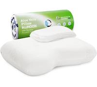 Cuscino ortopedico per cervicale, per chi dorme sul fianco, NuMOON per alleviare la pressione dell'HWS, adatto per chi soffre di allergie, estratto di aloe vera e secondo rivestimento gratuito
