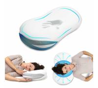 Cuscino ortopedico per il collo a forma di nuvole, in schiuma di gel di viscosa compensante la pressione (Memory Foam), 63 x 35 x 13 cm