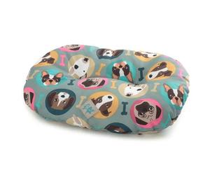 Cuscino ovale Dogs Oxford Range Nettuno Technical Leopet 105 x 70 cm - Cuscino ovale per cani in tessuto Oxford resistente e idrorepellente, imbottito in morbida fibra di poliestere, disponibile in di