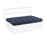 Cuscino Pallet Seduta Poly230 Denim Blu Bizzotto Cod.0806698