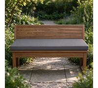 Cuscino Panca 5 Cm, Cuscino per Panca da Giardino 105x190cm Grigio Scuro | Cuscino Sedile Per Mobili Di Ricambio 5 Cm, Sfoderabile Con Fondo Antiscivolo E Lacci, Per Mobili Da Interni Esterni