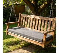 Cuscino Panca 5 Cm, Cuscino per Panca da Giardino 125x130cm Grigio Scuro | Cuscino Per Sedile Da Esterno 5 Cm, Fodera Rimovibile, Antiscivolo, Lavabile, Per Terrazza Divano Cucina