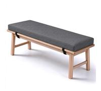 Cuscino Panca Antiscivolo Sfoderabile Lavabile 20x175cm Grigio Scuro | Cuscino Per Panca Su Misura Comodo Spesso Morbido Per Interni Ed Esterni