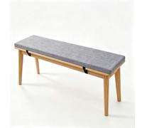 Cuscino Panca Antiscivolo Sfoderabile Lavabile 20x195cm Grigio Chiaro | Cuscino Per Panchina Da Giardino Su Misura Resistente Per Interni Ed Esterni