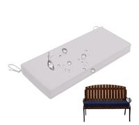 Cuscino Panca Esterno Impermeabile 5cm Spessore Resistente UV Antiscolorimento Cuscino Dondolo con Lacci Seduta Divano Giardino Materassino per Pallet Panchina(Gray a,31"x18"/80x45cm)