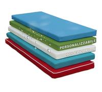 Cuscino Panca Esterno Impermeabile Su Misura, Personalizzato, Sfoderabile, Antiscivolo Per Interno E Giardino (5cm)