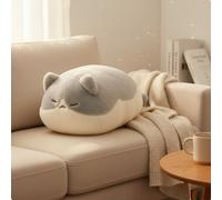 Cuscino Peluche a Forma di Gatto Confortevole Peluche Gatto Morbido per Ragazze