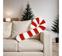 Cuscino Peluche Morbido Candy Rosso e Bianco per Decorazione Divano e Sedia Vaca