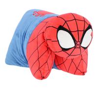 CUSCINO PELUCHE SPIDERMAN MARVEL 45X28 CM MORBIDO TRASFORMABILE 3D DECORO CAMERA