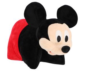CUSCINO PELUCHE TOPOLINO DISNEY 45X28 CM MORBIDO TRASFORMABILE 3D DECORO CAMERA