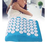 Cuscino per agopuntura, tappetino per l'accupressione e sollievo dal mal di testa, circolazione sanguigna, sollievo dal dolore alla schiena, al collo, per agopressione, per agopressione, per cuscini standard, riflessologia (blu)