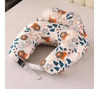 Cuscino Per Allattamento: Cuscino Per L'Alimentazione Del Neonato In Cotone 100% Cuscino Multifunzionale Per La Gravidanza Per La Mamma Cuscino Per Allattamento Per La Maternità (Leone Cartoon)