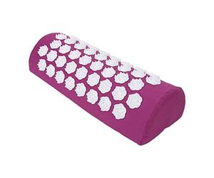 Cuscino Per Alleviare Il Dolore, Cuscini Per Il Relax Muscolare Cuscino Per Massaggio Alla Colonna Vertebrale, Cuscino Per Massaggio Alla Schiena, Agopuntura Floreale Resilienza Ergonomica Viola