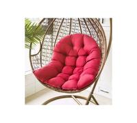 Cuscino per altalena sospesa, amaca da giardino, comfort elevato, fodera sfoderabile, rosso bordeaux, VHV