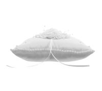 Cuscino per anelli di promessa, morbido e bianco, per la protezione delle fedi