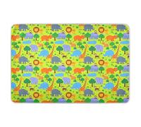 Cuscino per bagnare il letto per bambini, con giraffa, elefante, scimmia, morbido, assorbente, traspirante, per bambini, adulti, animali domestici, 132 x 86,4 cm (lunghezza x larghezza)