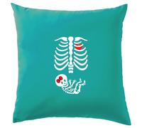 Cuscino Per Bambina Scheletro Incinta - Halloween Divertente Gravidanza Carina