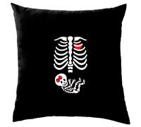 Cuscino Per Bambina Scheletro Incinta - Halloween Divertente Gravidanza Carina