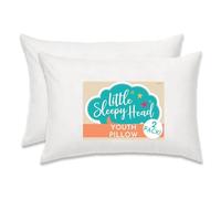 Cuscino per bambini, 40,6 x 55,8 cm, morbido e ipoallergenico, per dormire meglio per i bambini, dimensioni perfette, supportato dalla nostra garanzia Love The Fluff (confezione da 2)