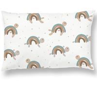 SUPERBE BEBE Cuscino per Bambini con Federa 33x45 cm in Cotone OEKO-TEX - 10 colori disponibili - Cuscino per Bambini per Sonnellini, Scuola Materna e Viaggi - Lavabile in Lavatrice - Ipoallergenico