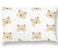 Cuscino Per Bambini Con Federa Bimbo 33x45 Cm In Cotone Oeko-tex - cuscino Lettino Bambino Con Copricuscino 33x45 - Cuscino Piccolo Rettangolare - Federa Antiacaro Antisoffoco - 1 Anno 2 Anni